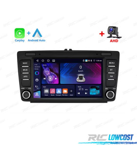 RADIO GPS ANDROID 10 PER SKODA OCTAVIA 09-13 USB TATTILE HD