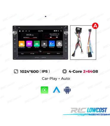 RADIO GPS ANDROID 14 PER SEAT SKODA VOLKSWAGEN VW USB GPS TATTILE HD