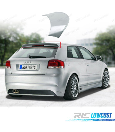 SPOILER TETTO AUDI A3 8P 3P 03-08