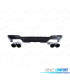 DIFFUSORE BMW X3 G01 LOOK M PERFORMANCE NERO LUCIDO + TERMINALI DI SCARICO