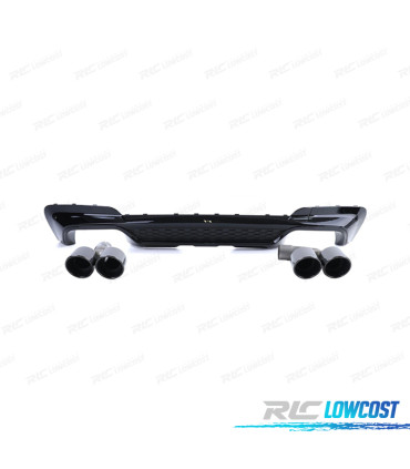 DIFFUSORE BMW X3 G01 LOOK M PERFORMANCE NERO LUCIDO + TERMINALI DI SCARICO