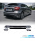 DIFFUSORE MERCEDES CLASSE A W176 12-18 LOOK A45 AMG NERO LUCIDO + TERMINALI DI SCARICO