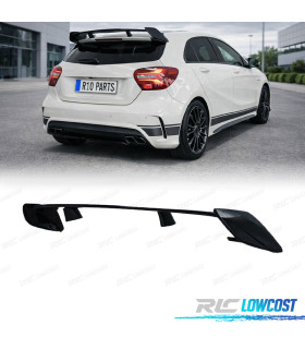 SPOILER ALETTONE MERCEDES CLASSE A W176 LOOK AMG A45 NERO LUCIDO
