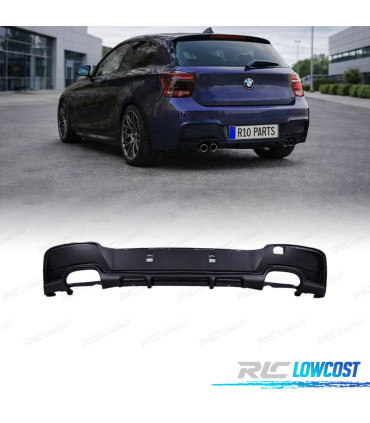 DIFFUSORE BMW F20 F21 11-15 LOOK M PERFORMANCE DOPPIE USCITE