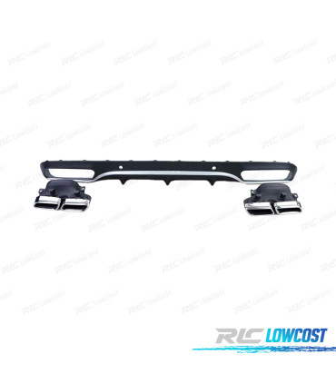 DIFFUSORE MERCEDES CLASSE C C205 COUPÉ 15-18 AMG PDC + TERMINALI DI SCARICO