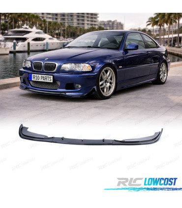 SPOILER LABBRO ANTERIORE BMW E46 COUPE LOOK M NERO LUCIDO 99-06