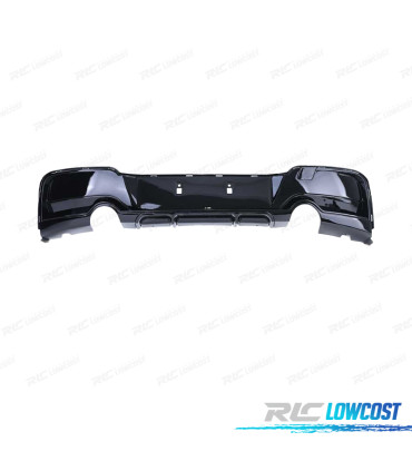 DIFFUSORE BMW F20 F21 11-15 LOOK M PERFORMANCE NERO LUCIDO O---O