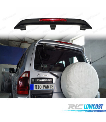 SPOILER ALETTONE MITSUBISHI MONTERO PAJERO 03-15 + LUCE STOP