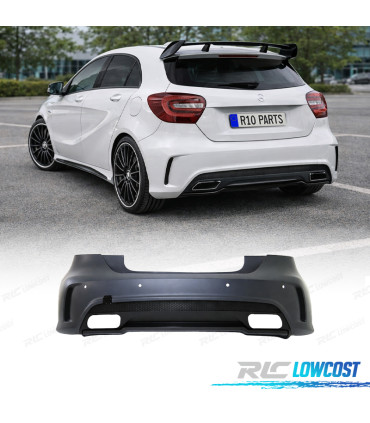PARAURTI POSTERIORE MERCEDES CLASSE A W176 12-18 LOOK AMG A45 PDC