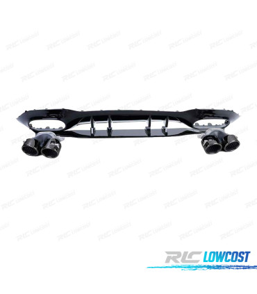 DIFFUSORE MERCEDES CLASSE A W177 18- A45 AMG NERO LUCIDO TERMINALI SCARICO