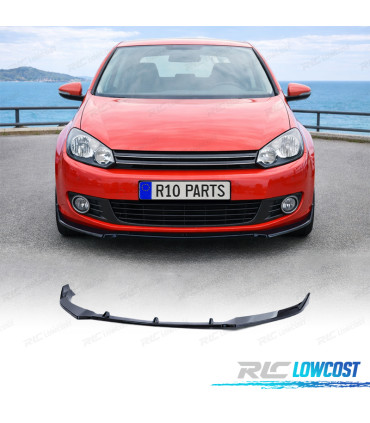 SPOILER LIP VOLKSWAGEN VW GOLF 6 08-12 ASPECTO DE RENDIMIENTO NERO LUCIDO