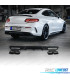 DIFFUSORE MERCEDES CLASSE C C205 COUPÉ 15-18 LOOK AMG PDC NERO + TERMINALI DI SCARICO