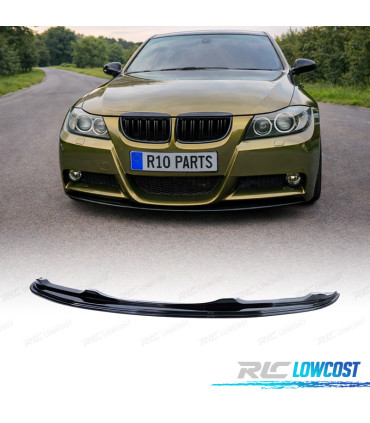 SPOILER LIP BMW E90 E91 05-08 LOOK M NERO LUCIDO