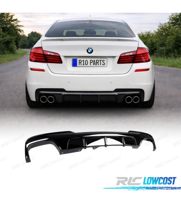 DIFFUSORE BMW F10 F11 10- LOOK M PERFORMANCE NERO LUCIDO