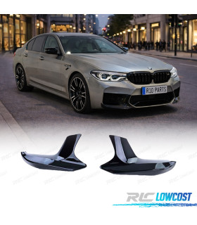 SPLITTER PARAURTI BMW G30 G31 17-20 LOOK M5 NERO LUCIDO