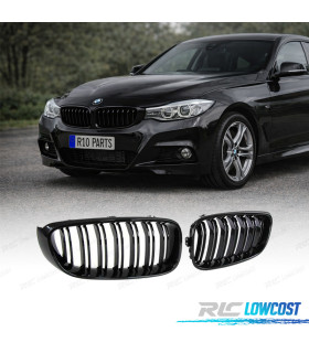 GRIGLIA DOPPIA BMW SERIE 3 GT F34 13-18 LOOK M4 NERO LUCIDO