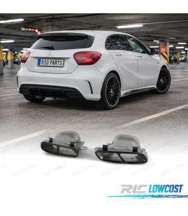 SCARICHI SPORTIVI MERCEDES AMG W176 13-18 CLA W117 13-18 GLA X156 14-19 A45 AMG NERI