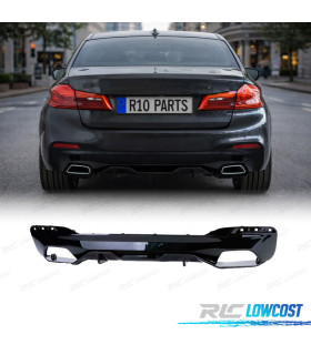 DIFFUSORE BMW G30 G31 LOOK M-PERFORMANCE NERO LUCIDO