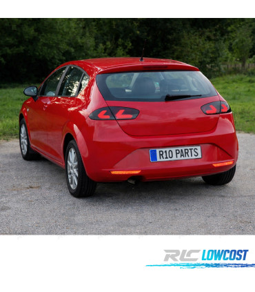 FANALI PER SEAT LEON II 09-13 CARDNA FULL LED NERO AFFUMICATO