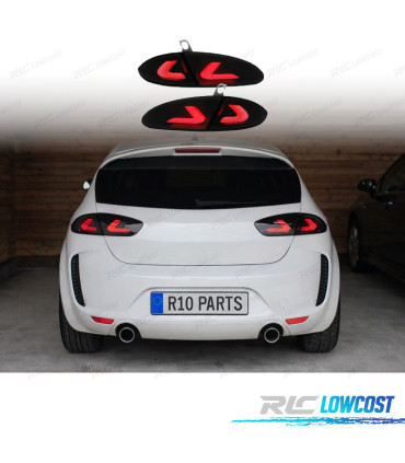 FANALI SEAT LEON 2 05-09 CARDNA FULL LED FUMÉ
