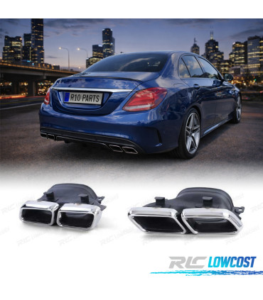 TERMINALI DI SCARICO LOOK AMG C63 MERCEDES W205 14-21 LOOK AMG