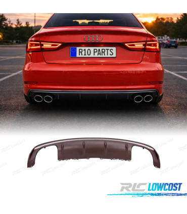 DIFFUSORE AUDI A3 8V SEDAN S LINE 13-16 LOOK S3