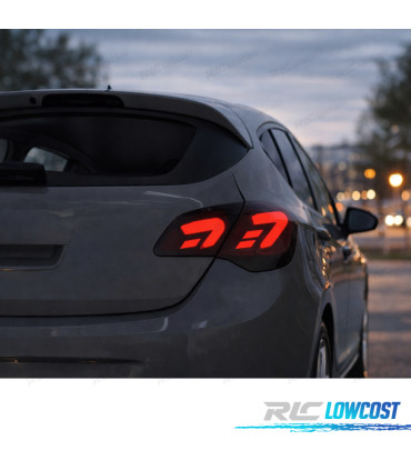 FANALI PER OPEL ASTRA J 09-15 FULL LED NERO AFFUMICATO