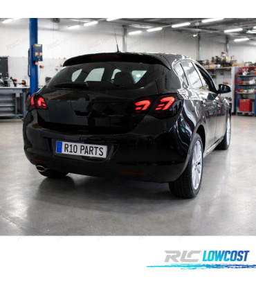 FANALI PER OPEL ASTRA J 09-15 FULL LED NERO AFFUMICATO