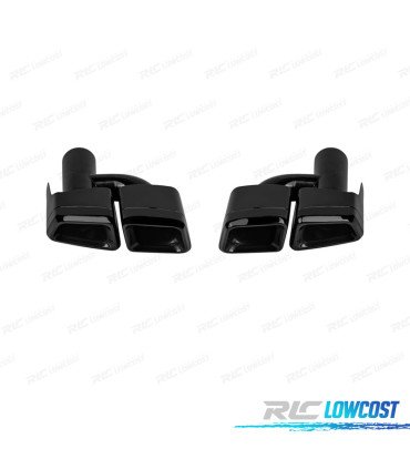 TERMINALI SCARICO MERCEDES W204 11-14 W212 06-13 W221 05-13 C218 10-18 ASPECTO AMG NERE