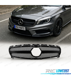 GRIGLIA PER MERCEDES CLASSE A W176 LOOK AMG A45 12-15 NERO LUCIDO