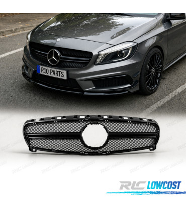 GRIGLIA PER MERCEDES CLASSE A W176 LOOK AMG A45 12-15 NERO LUCIDO