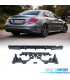 DIFFUSORE MERCEDES CLASSE C W205 AMG 15-21 LOOK C63 MODANATURA NERO LUCIDO