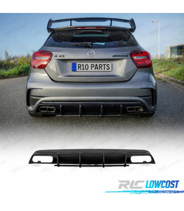 DIFFUSORE MERCEDES CLASSE A W176 AMG 12-18 LOOK A45 IN CARBONIO