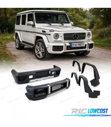 KIT CARROZZERIA MERCEDES G W463 LOOK AMG G65 PARAURTI ANTERIORE POSTERIORE PARAFANGHI