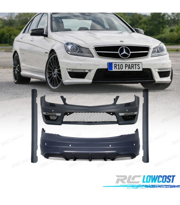 KIT CARROZZERIA MERCEDES C W204 11-15 LOOK AMG C63