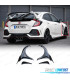 KIT 2 PARAFANGHI HONDA CIVIC TYPE R 16-20 IN METALLO