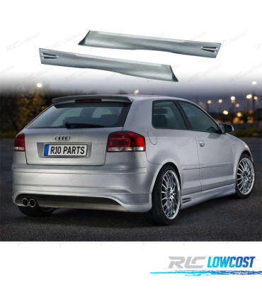 MINIGONNE LATERALI AUDI A3 8P 03-08 LOOK GT4