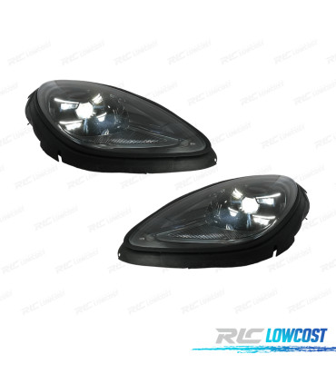 PARAURTI ANTERIORE PORSCHE MACAN 14-18 LOOK TURBO 2023 + FARI LED