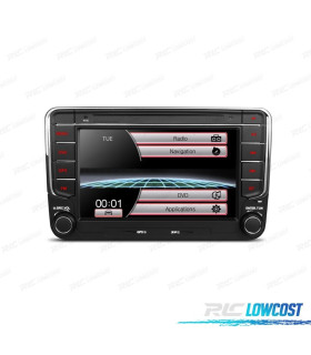 NAVIGATORE RADIO 7" PER SEAT SKODA VOLKSWAGEN VW USB GPS TOUCHSCREEN HD