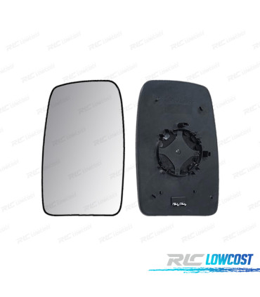 VETRO SPECCHIO + BASE DESTRA RENAULT MASTER 10- TERMICO