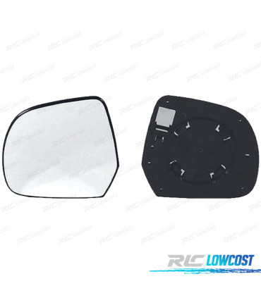 VETRO SPECCHIO + BASE SINISTRA NISSAN MICRA 11-17 CONVEX