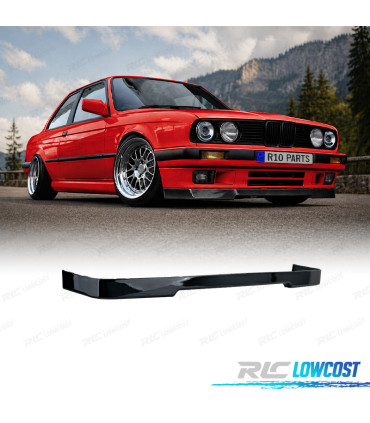 SPOILER LABBRO ANTERIORE BMW E30 87-94 NERO LUCIDO