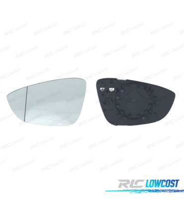 VETRO SPECCHIO + BASE SINISTRA VOLKSWAGEN VW SCIROCCO 08-17 ASPHERICO