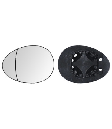 VETRO SPECCHIO + BASE SINISTRO MINI R55 R56 R57 06-13 TERMICO