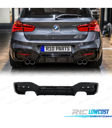 DIFFUSORE BMW F20 F21 LCI 15-19 LOOK M PERFORMANCE NERO LUCIDO