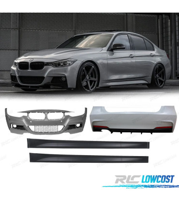 KIT CARROZZERIA BMW F30 LOOK M PERFORMANCE PDC USCITA DOPPIA