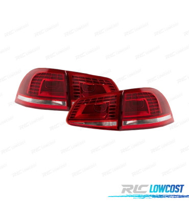 FANALI VOLKSWAGEN VW TOUAREG 11-18 LED ROSSO CROMATO