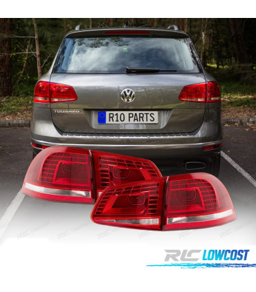 FANALI VOLKSWAGEN VW TOUAREG 11-18 LED ROSSO CROMATO