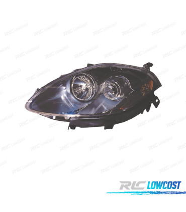 FARO SINISTRO FIAT BRAVO 06-14 NERO