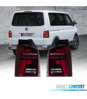 FANALI VOLKSWAGEN VW T5 03-10 LOOK T6.1 ROSSO AFFUMICATO